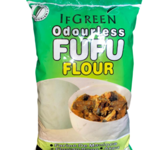 Odorless fufu powder